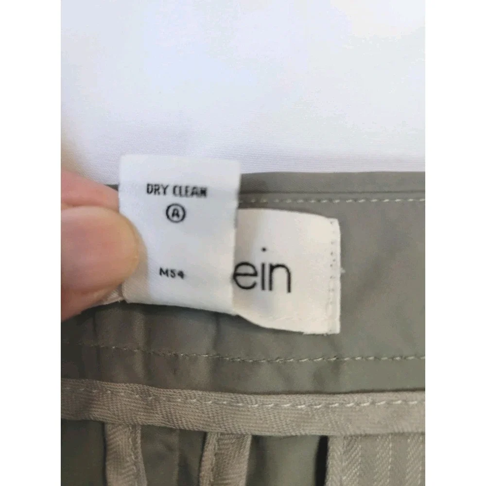 Calvin Klein Mens Chino Shorts Pockets Comfort Casual Gray Sz 32